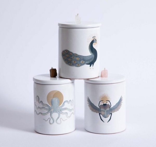 CANDELA PAVONE quarzo ialino TOTEM ANIMALS - immagine 3